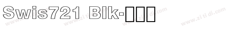 Swis721 Blk字体转换